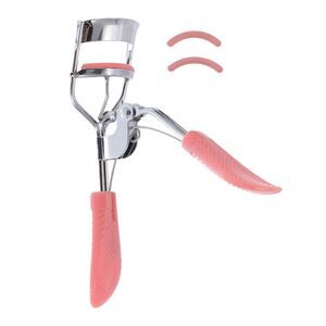 Leaf Shaped Eyelash Curler for Beauty Parlor Business Travel Red Orange